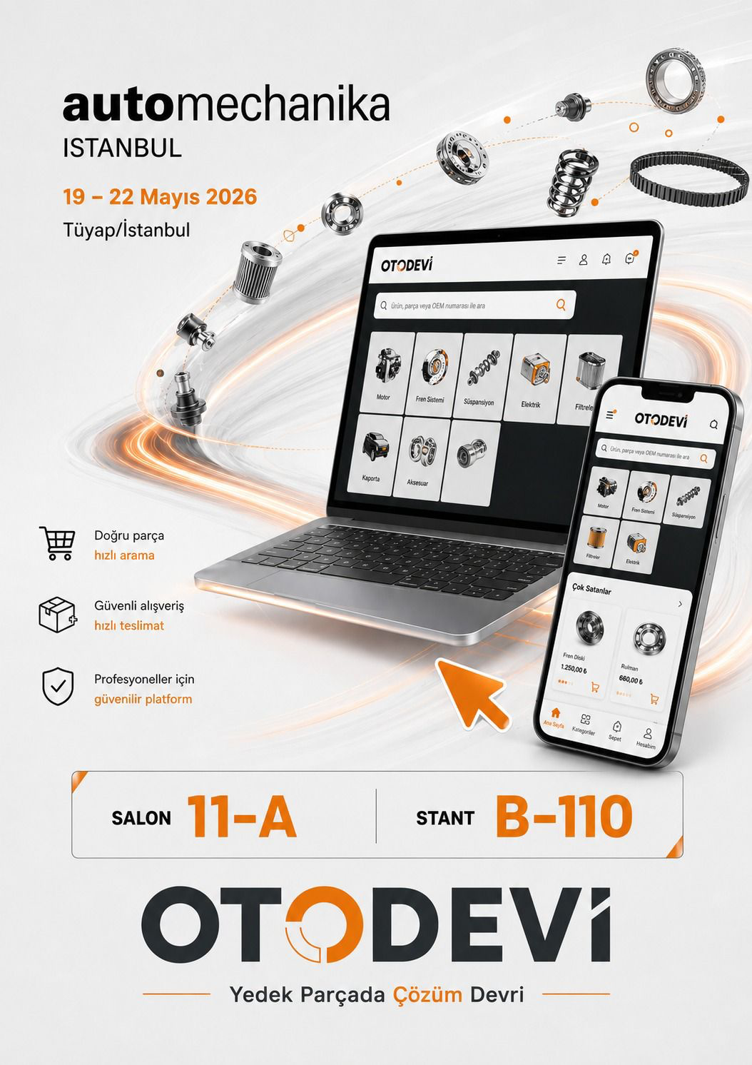 Otodevi platform — motor parçaları